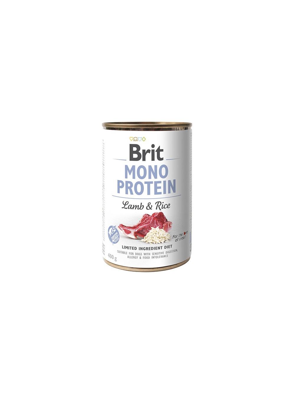 BRIT MONO PROTEIN LAMB & BROWN RICE 18x400g
