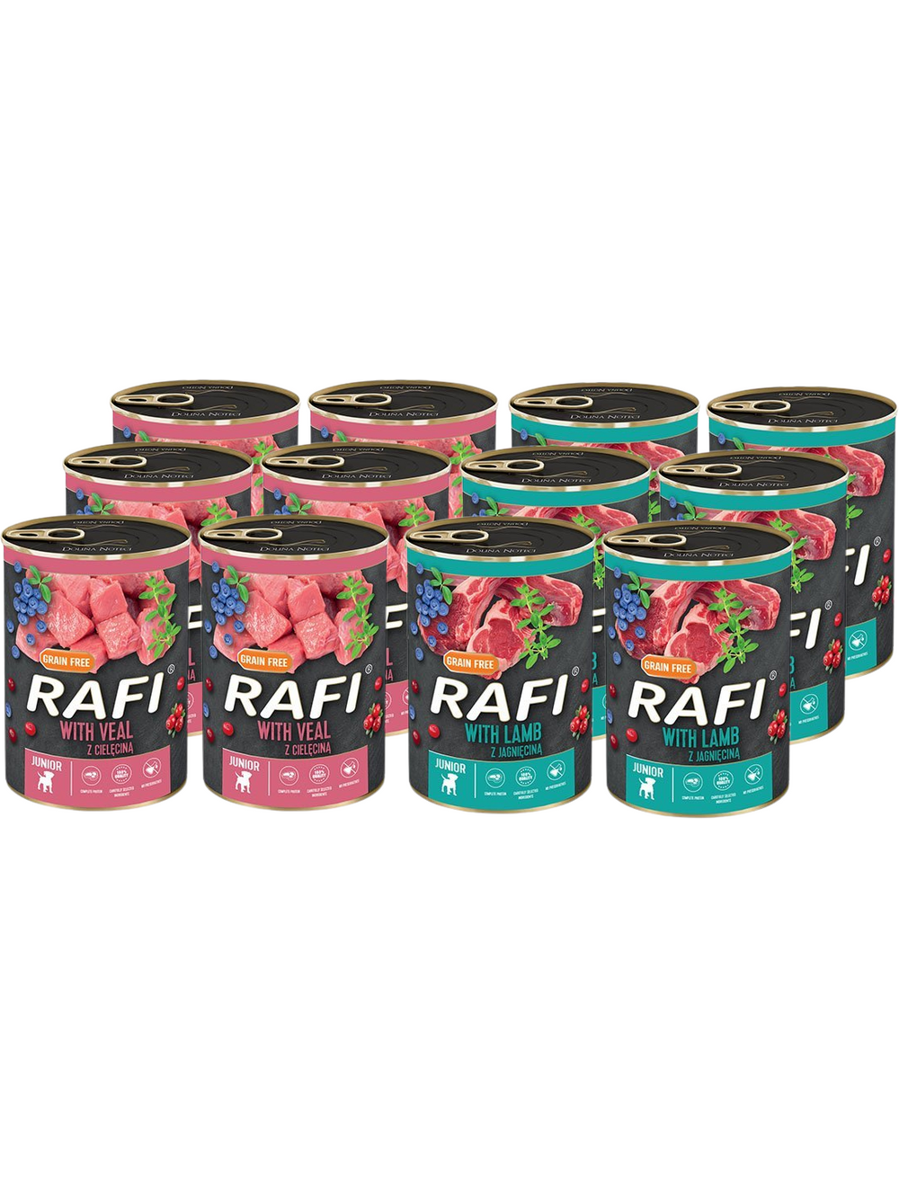 DOLINA NOTECI Rafi junior mix smaków 12x400g