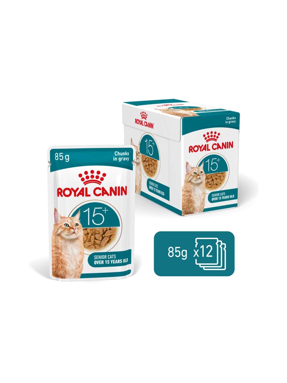 ROYAL CANIN mokra karma dla kota, Senior Ageing 15+, sos 12x85g