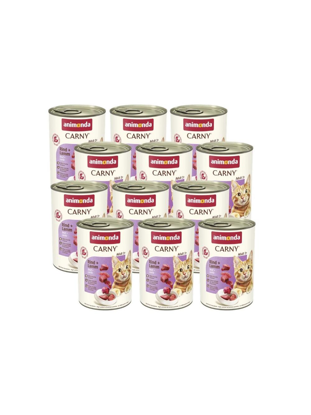 ANIMONDA Cat Carny Adult smak: wołowina i jagnięcina 12 x 400g