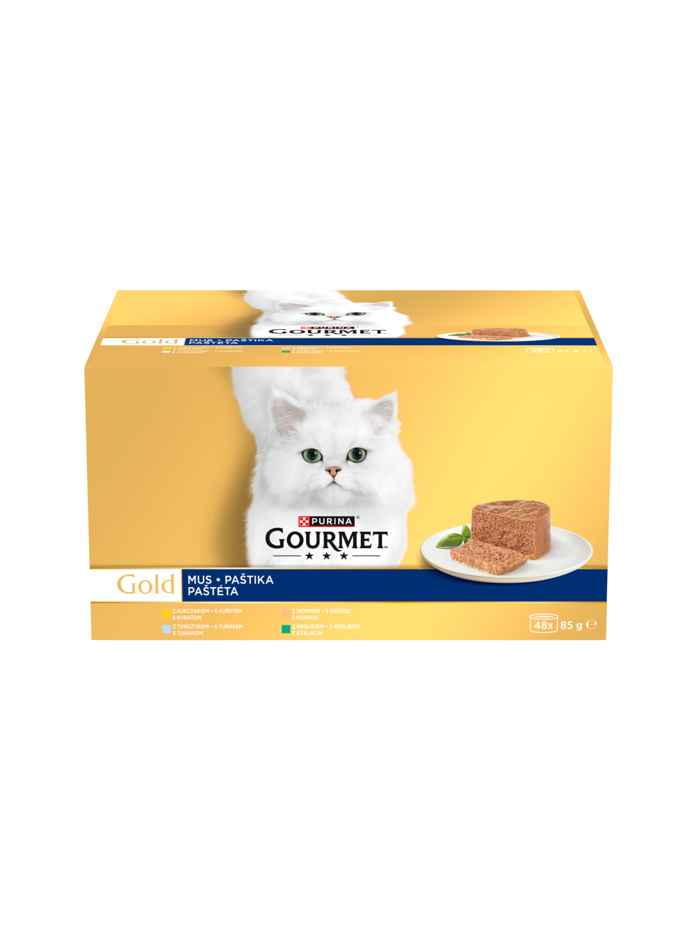 Purina Gourmet Gold Karma dla kotów mus 48 x 85 g
