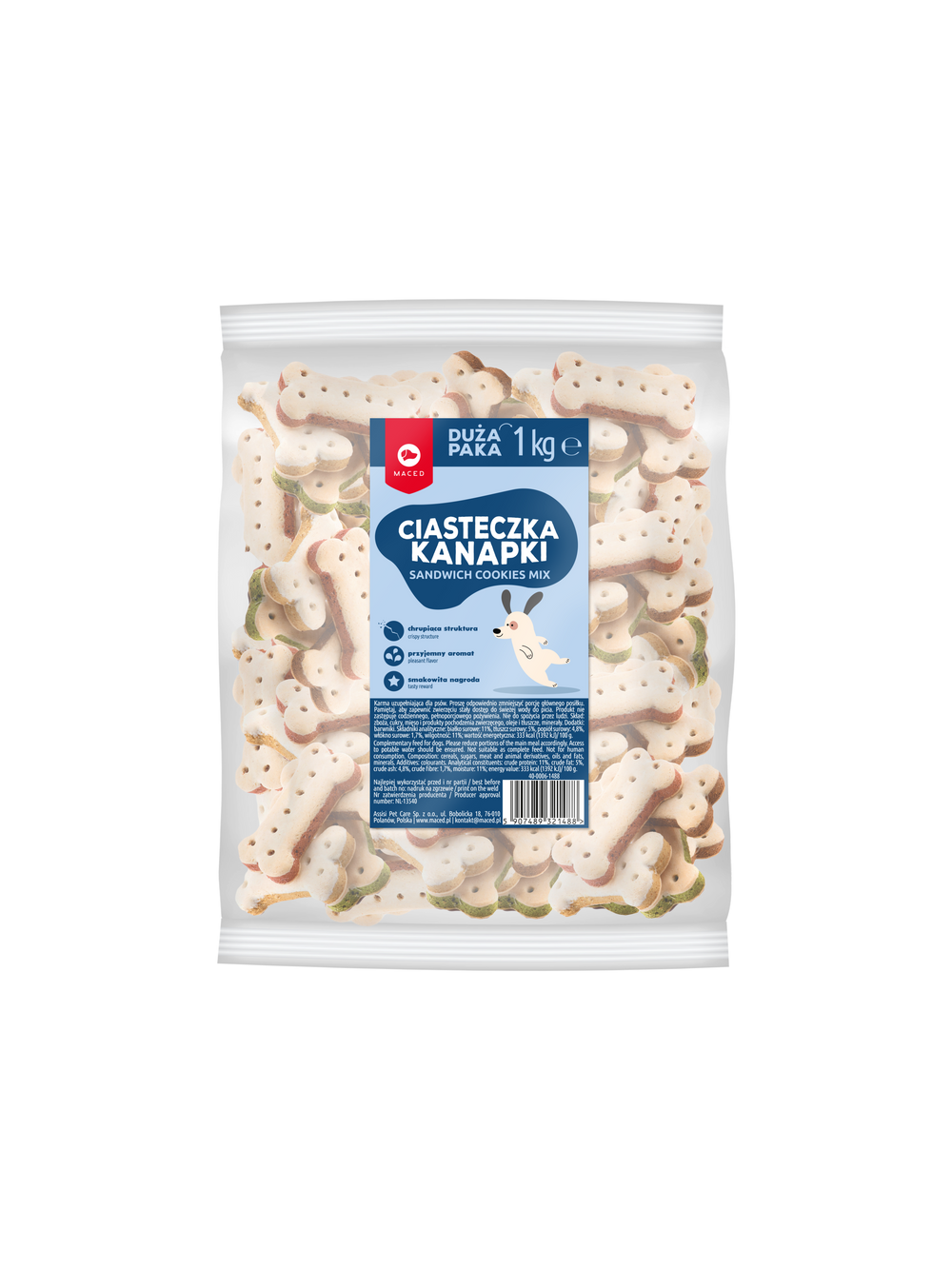 MACED Ciastka Kanapka Kostka Mix 1kg