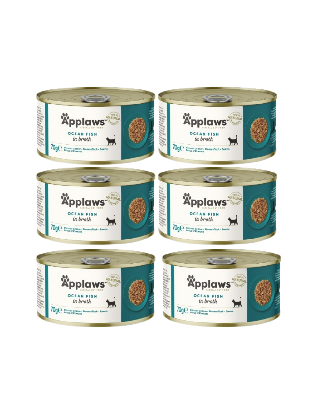 Applaws Cat Ryby oceaniczne 6x70g PUSZKA
