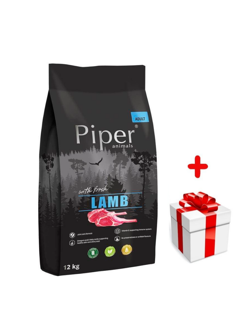 DOLINA NOTECI Piper Animals z jagnięciną 12kg  + niespodzianka dla psa GRATIS!