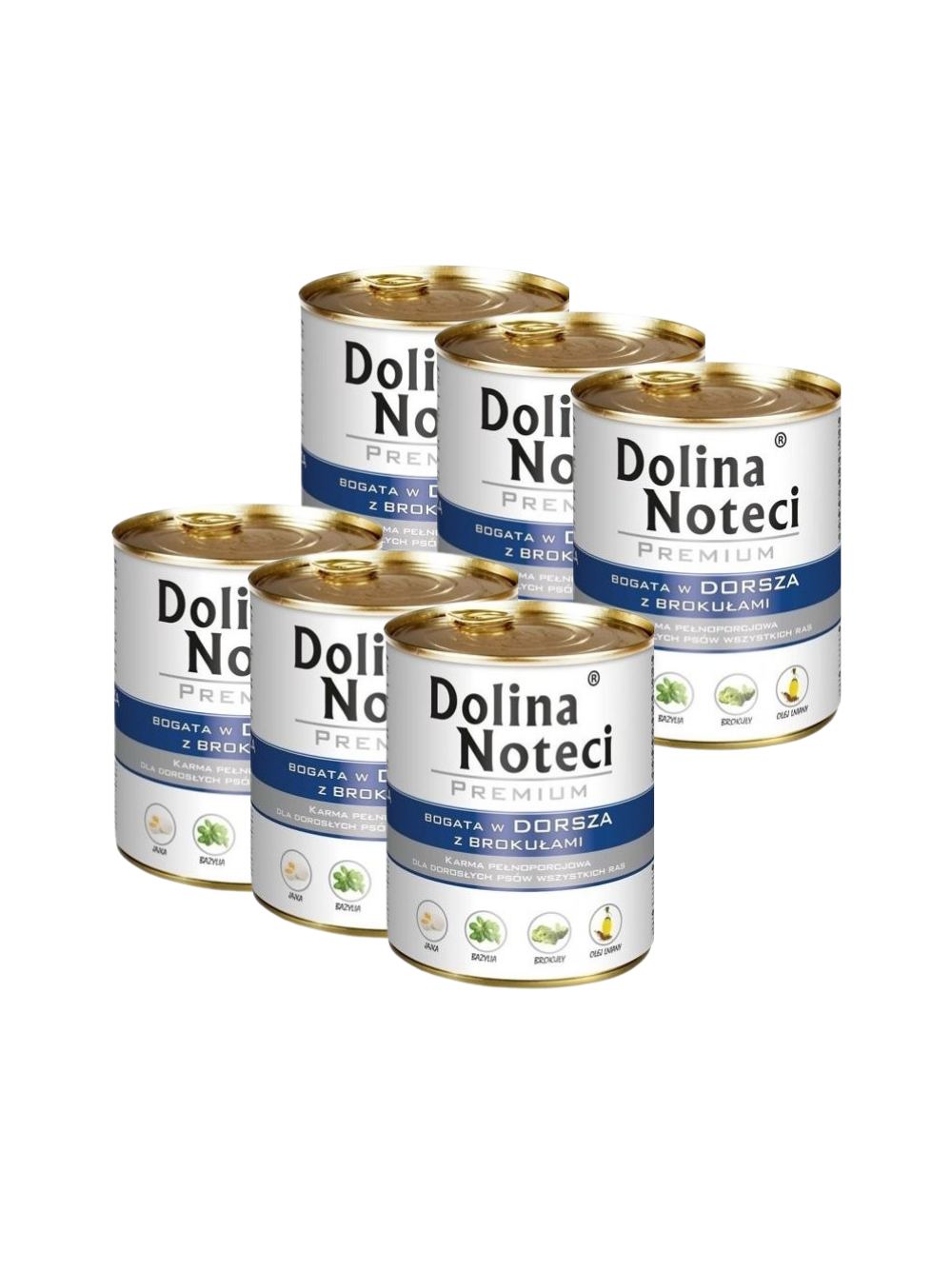 Dolina Noteci Premium Dorsz z brokułami 6x800g