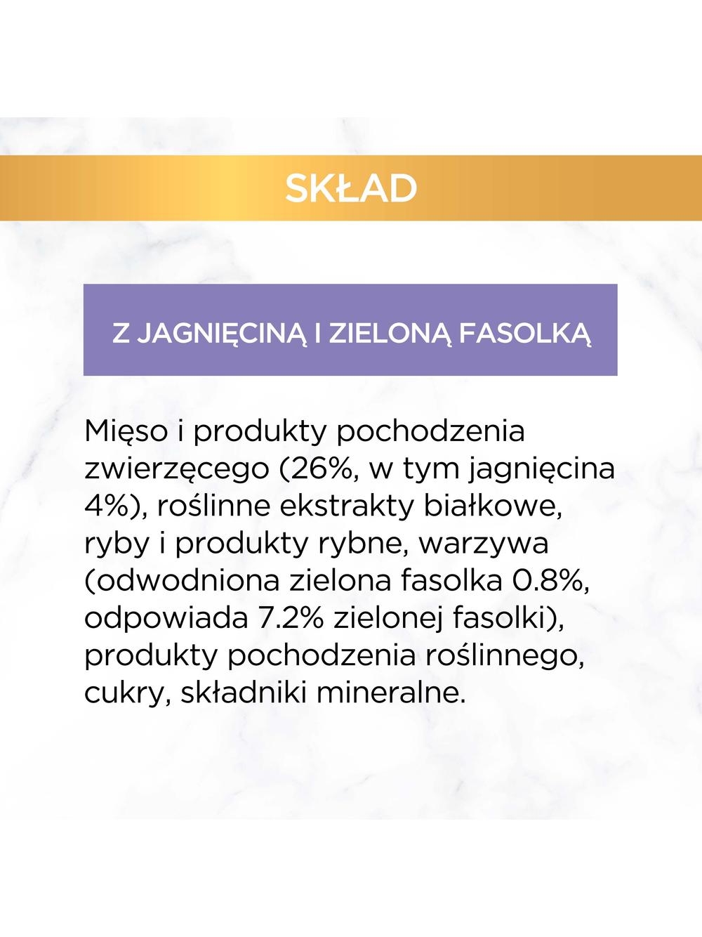 Purina Gourmet Gold Savoury Cake z jagnięciną i zieloną fasolką 72x85g