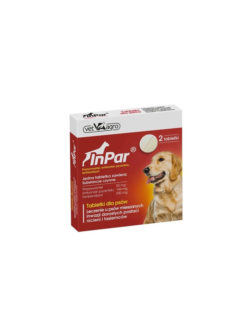 InPar 50/144/200 mg 2tabletki dla psów