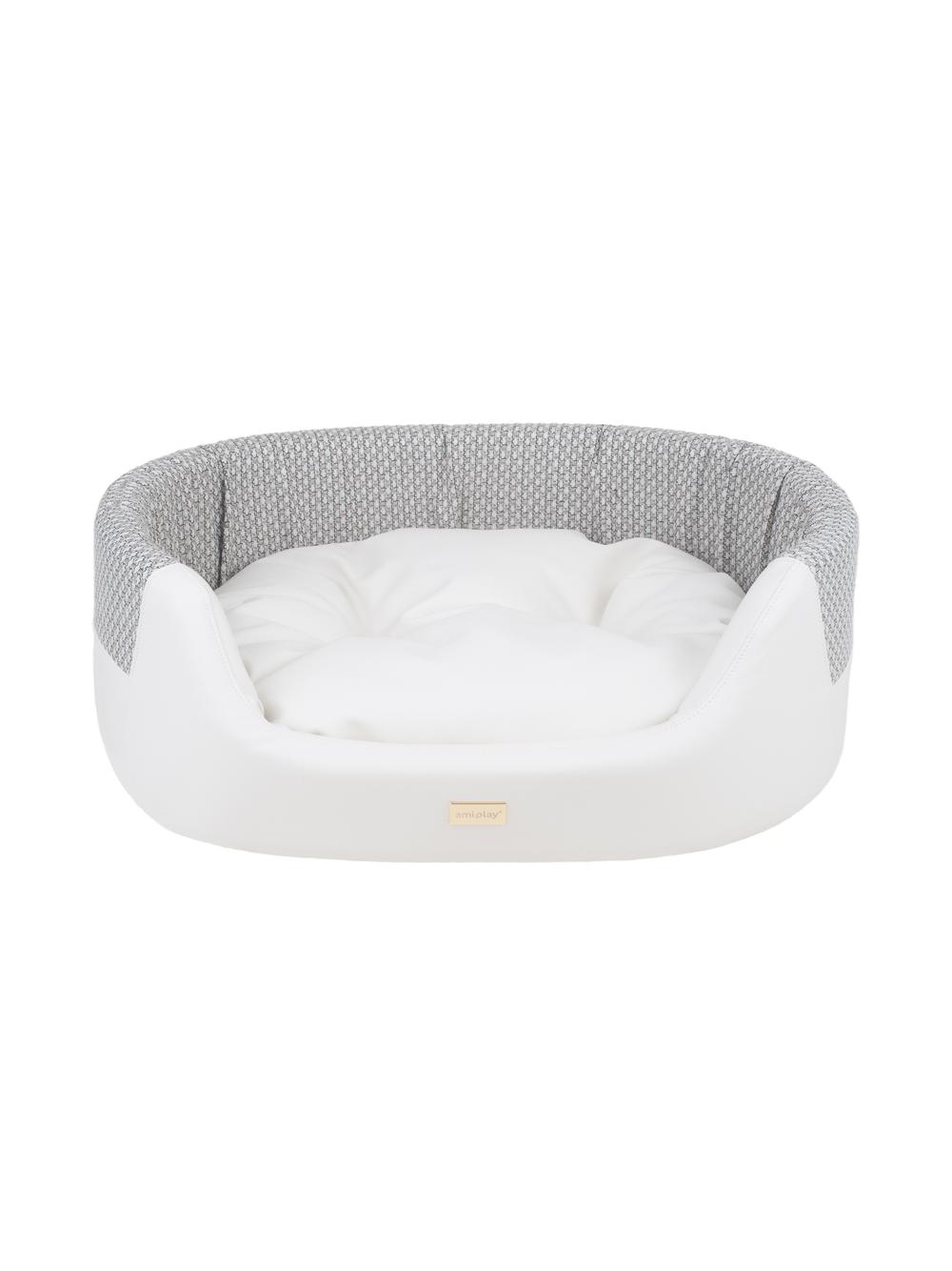 AMIPLAY- Legowisko Elipsa Morgan białe - S