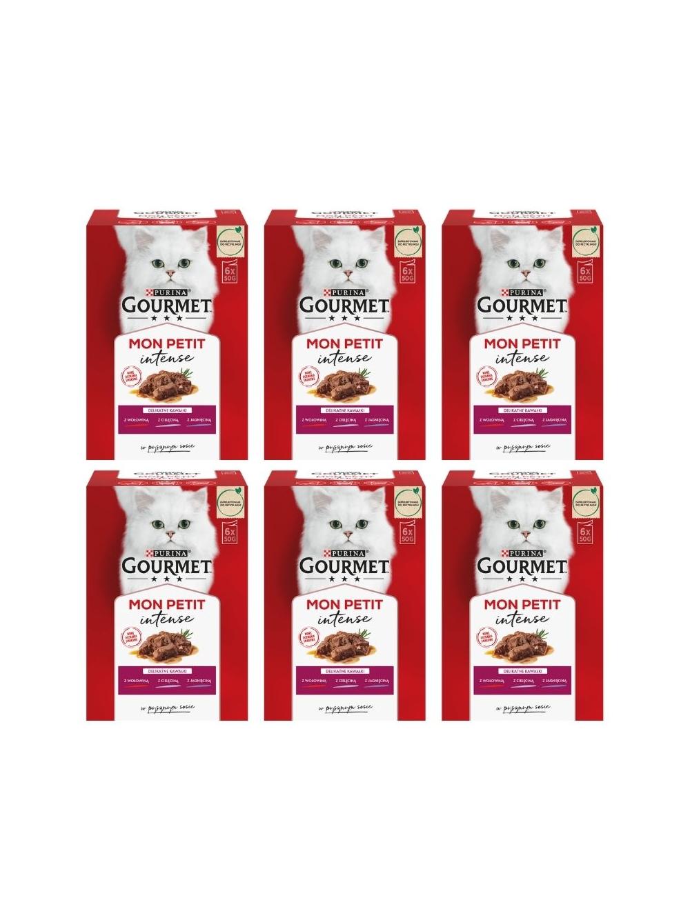 GOURMET mon Petit Pokarm dla kotów - MIX Mięsny 36x50g