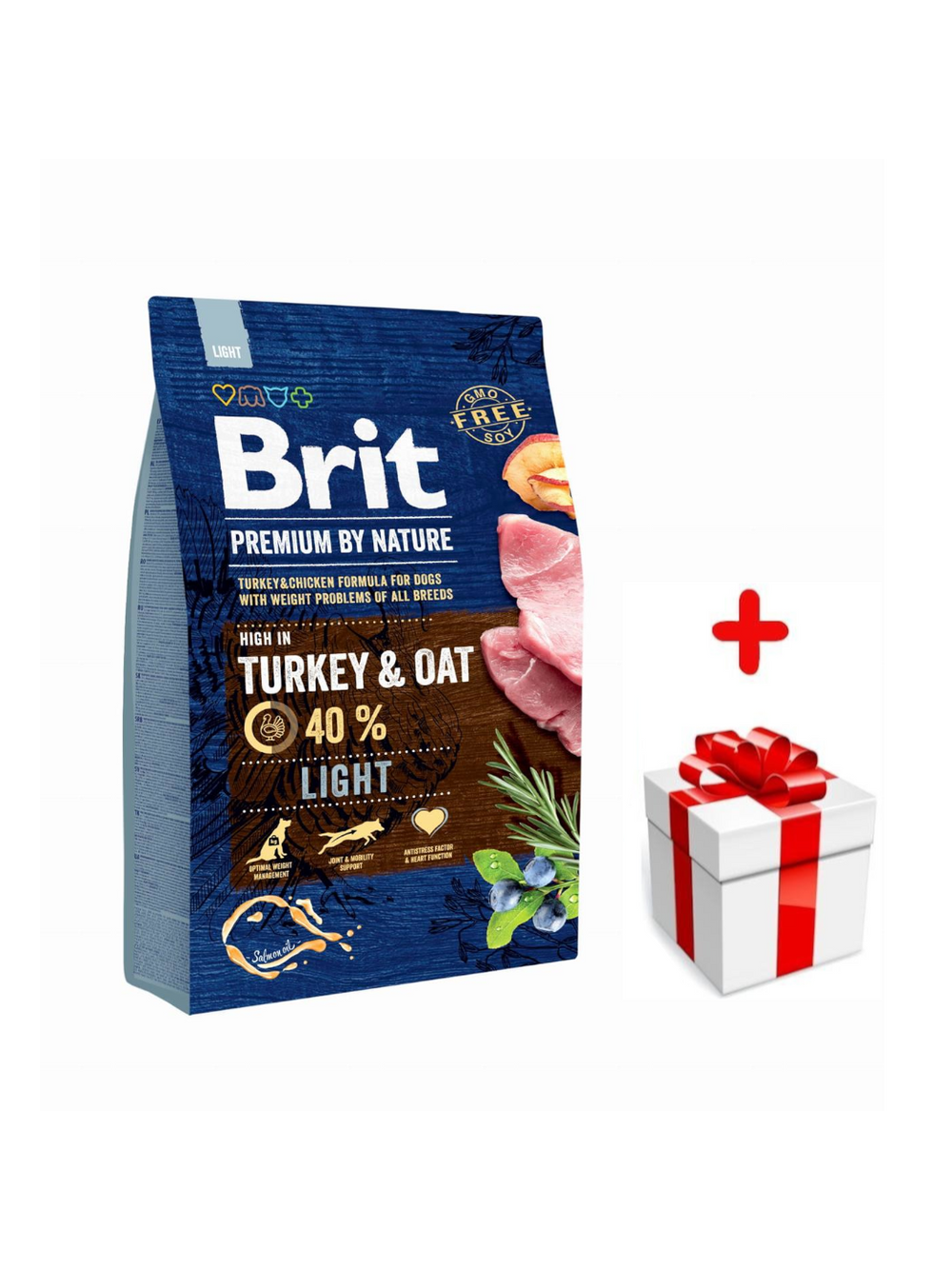 Brit Premium By Nature Light 3kg + niespodzianka dla psa GRATIS!