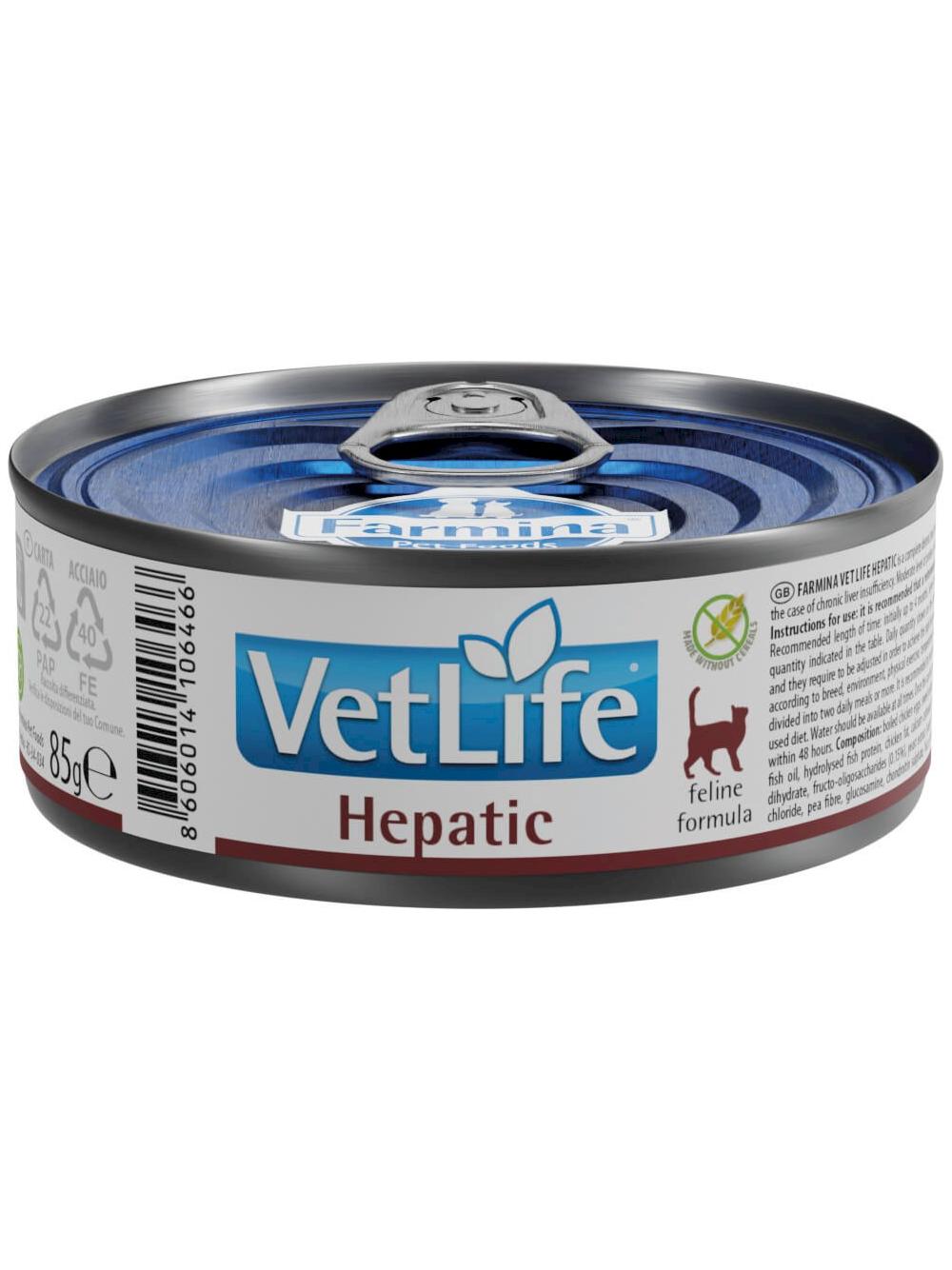 Farmina Vet Life Hepatic Cat 6x85g