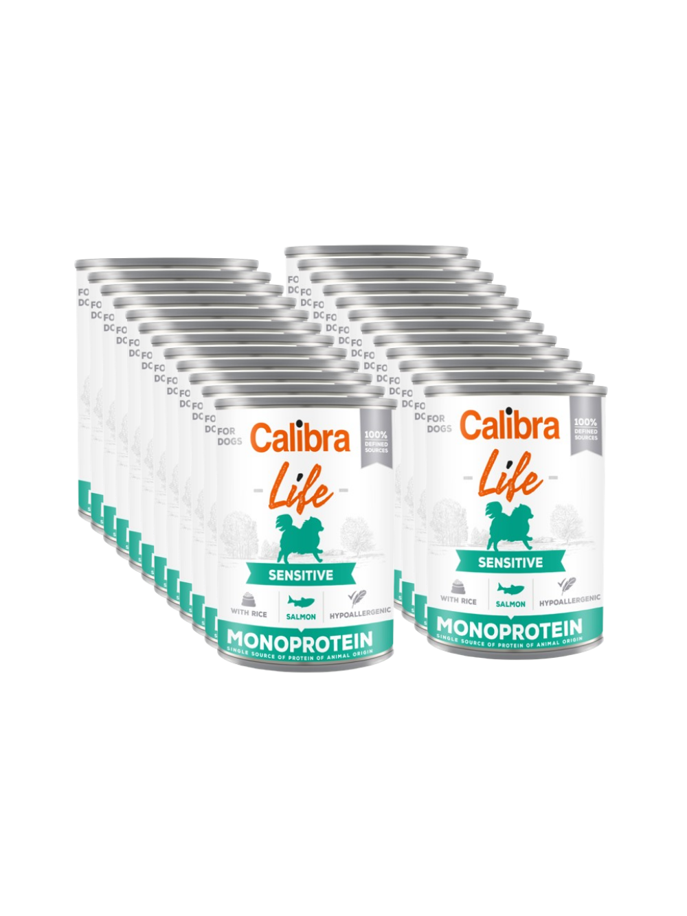 CALIBRA Dog Life Sensitive Salmon with rice 24x400g