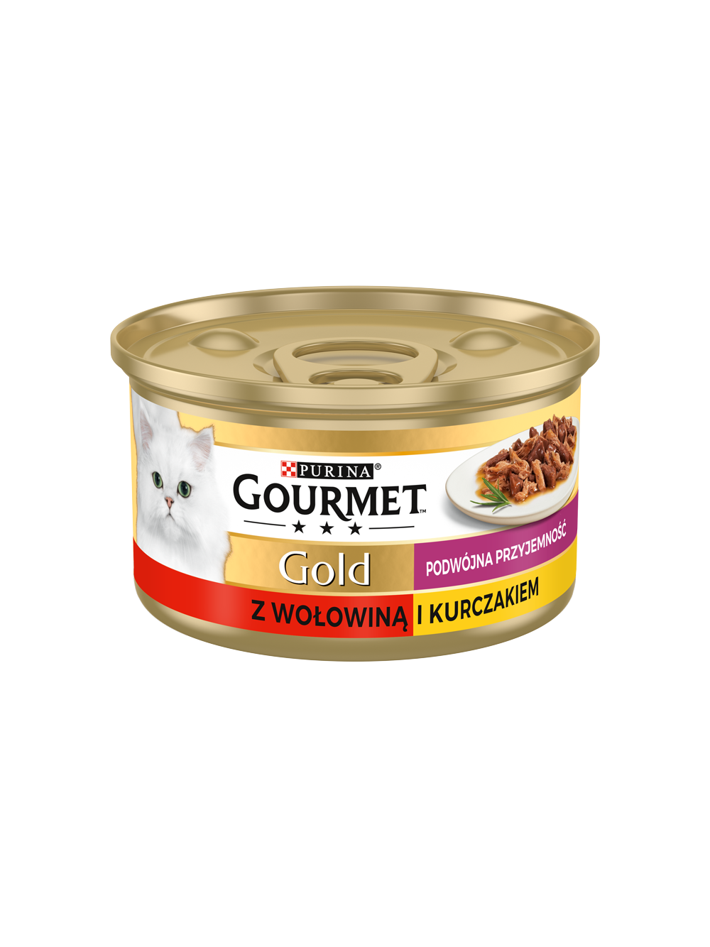 Purina Gourmet Gold z wołowiną i kurczakiem w sosie 48x85g