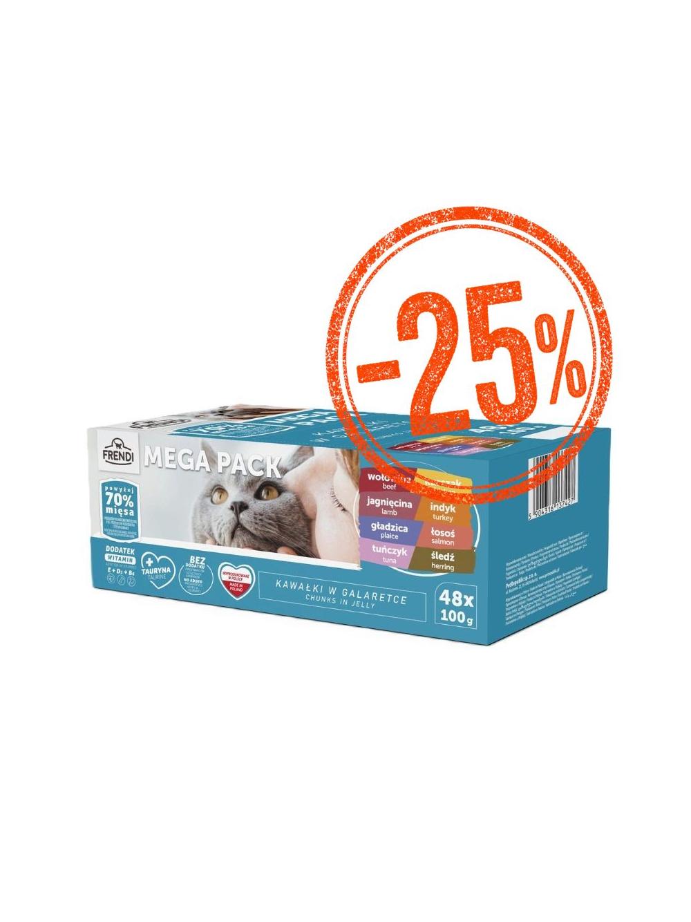 Frendi saszetki dla kota mięsno-rybne smaki w galaretce 48x100g