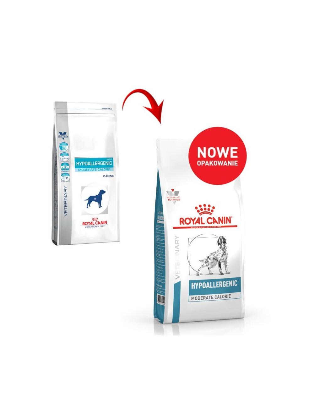 ROYAL CANIN Hypoallergenic Moderate Calorie HME23 14kg  + niespodzianka dla psa GRATIS!
