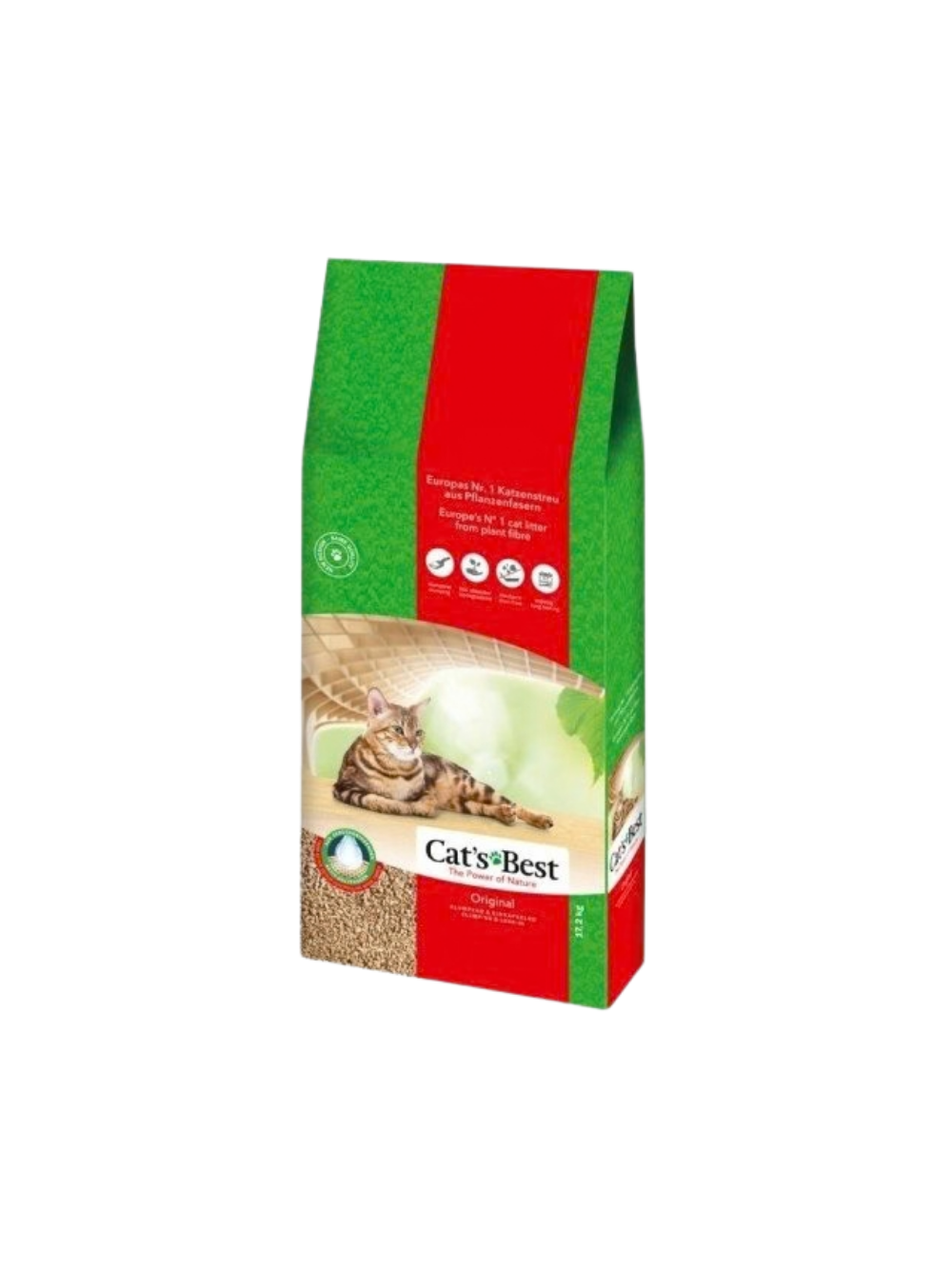 JRS Cats Best Eko Plus - Żwirek Drewniany Zbrylający 40l / 17,2kg