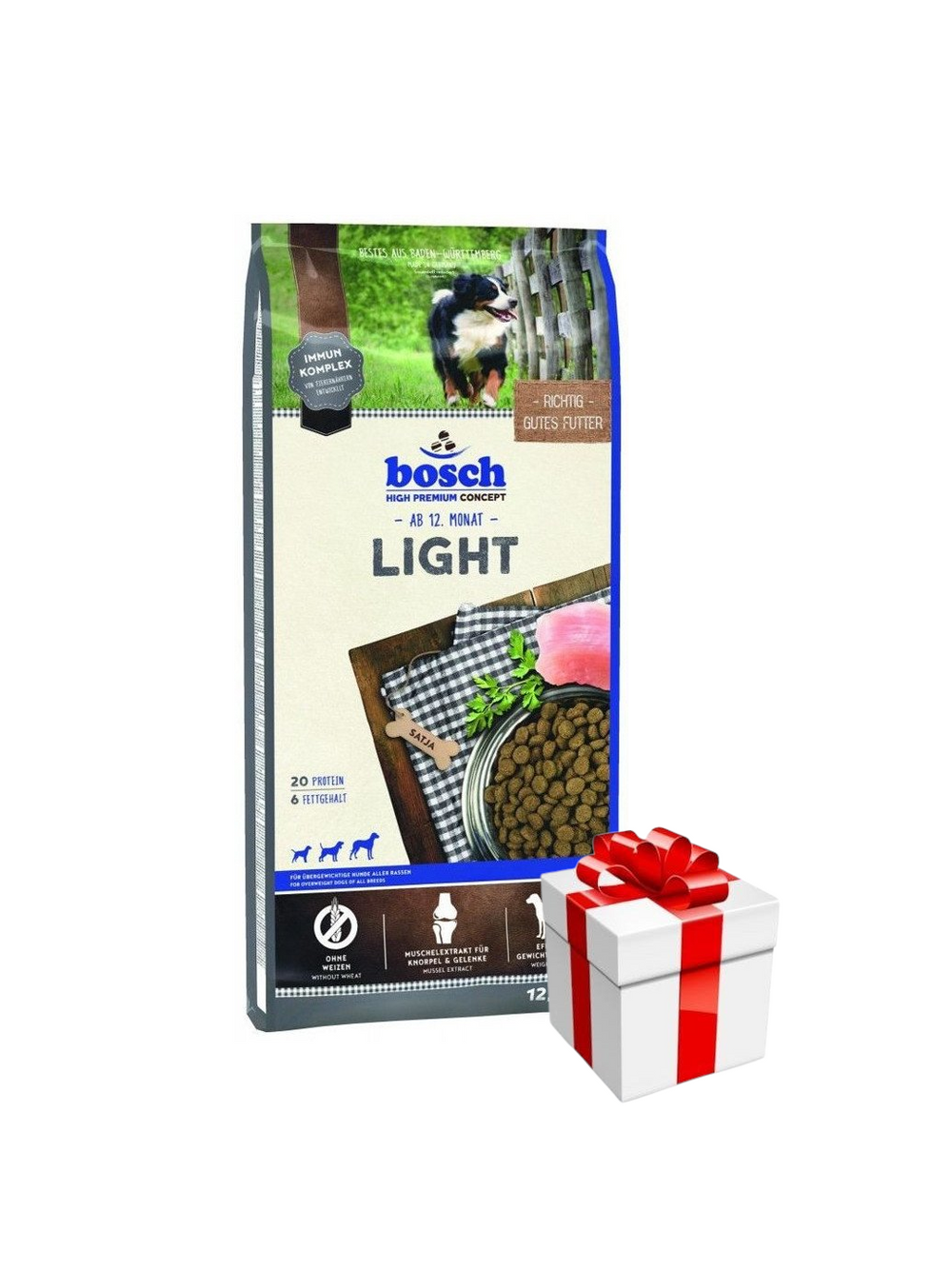 BOSCH Light 12,5kg + Niespodzianka dla psa GRATIS