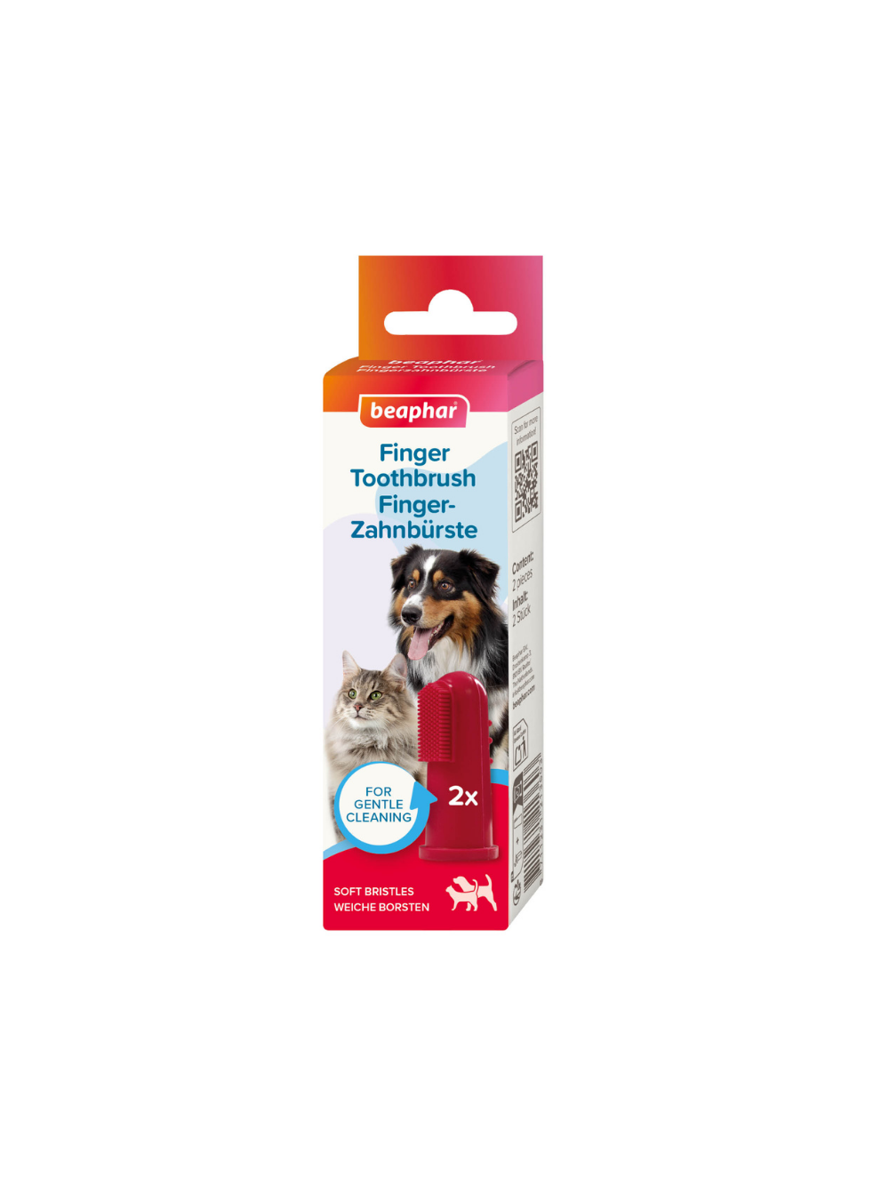 Beaphar FINGER TOOTHBRUSH - szczoteczka do zębów naparstkowa
