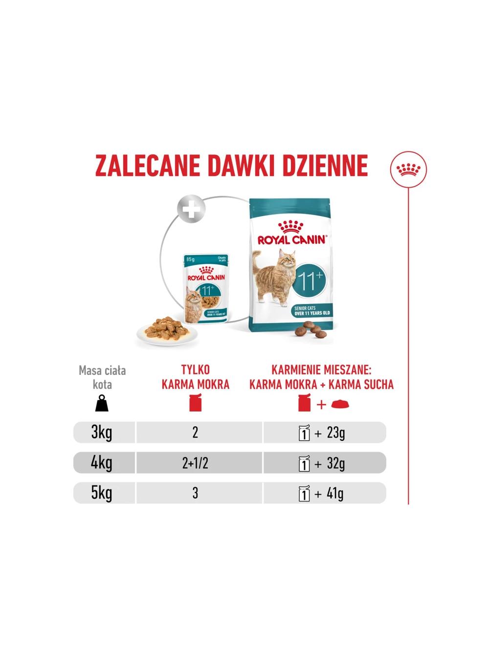ROYAL CANIN mokra karma dla kotów, Senior Ageing 11+, galaretka 12x85 g