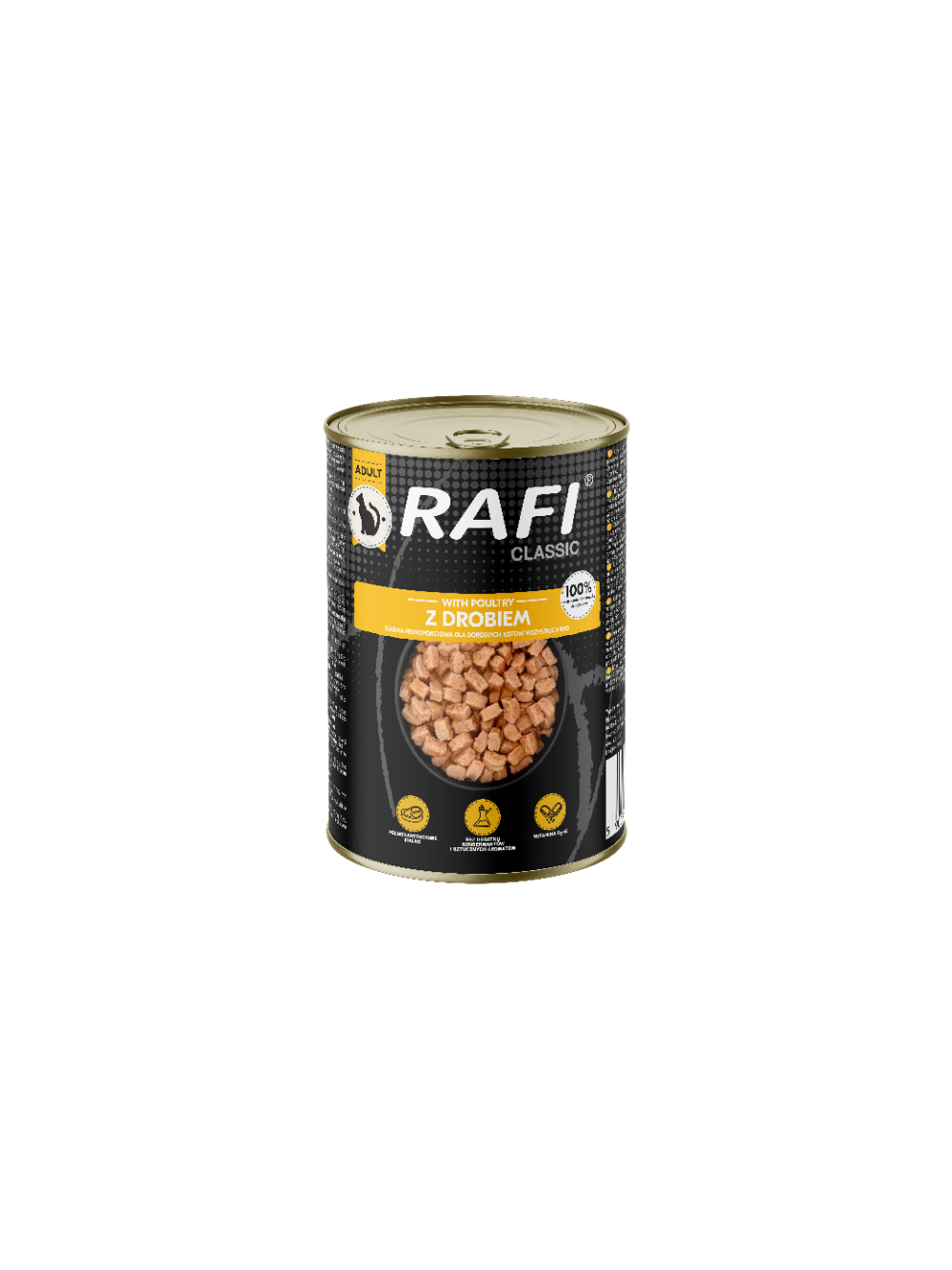 RAFI Cat Kawałki z drobiem w sosie 6x415g
