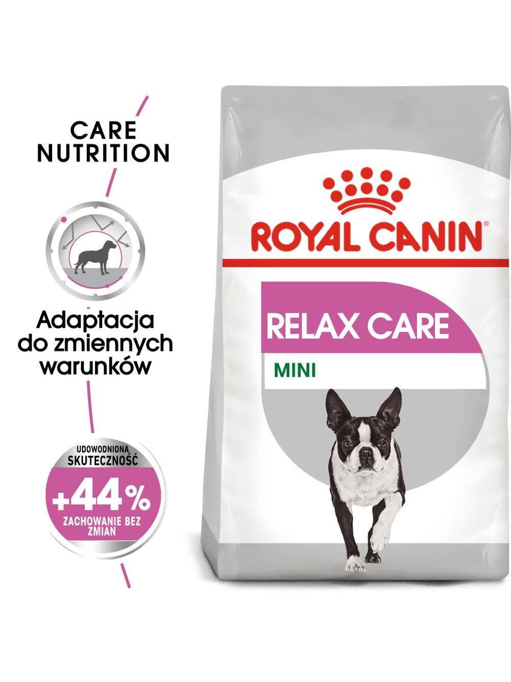 ROYAL CANIN CCN Mini Relax Care 8kg + niespodzianka dla psa GRATIS!