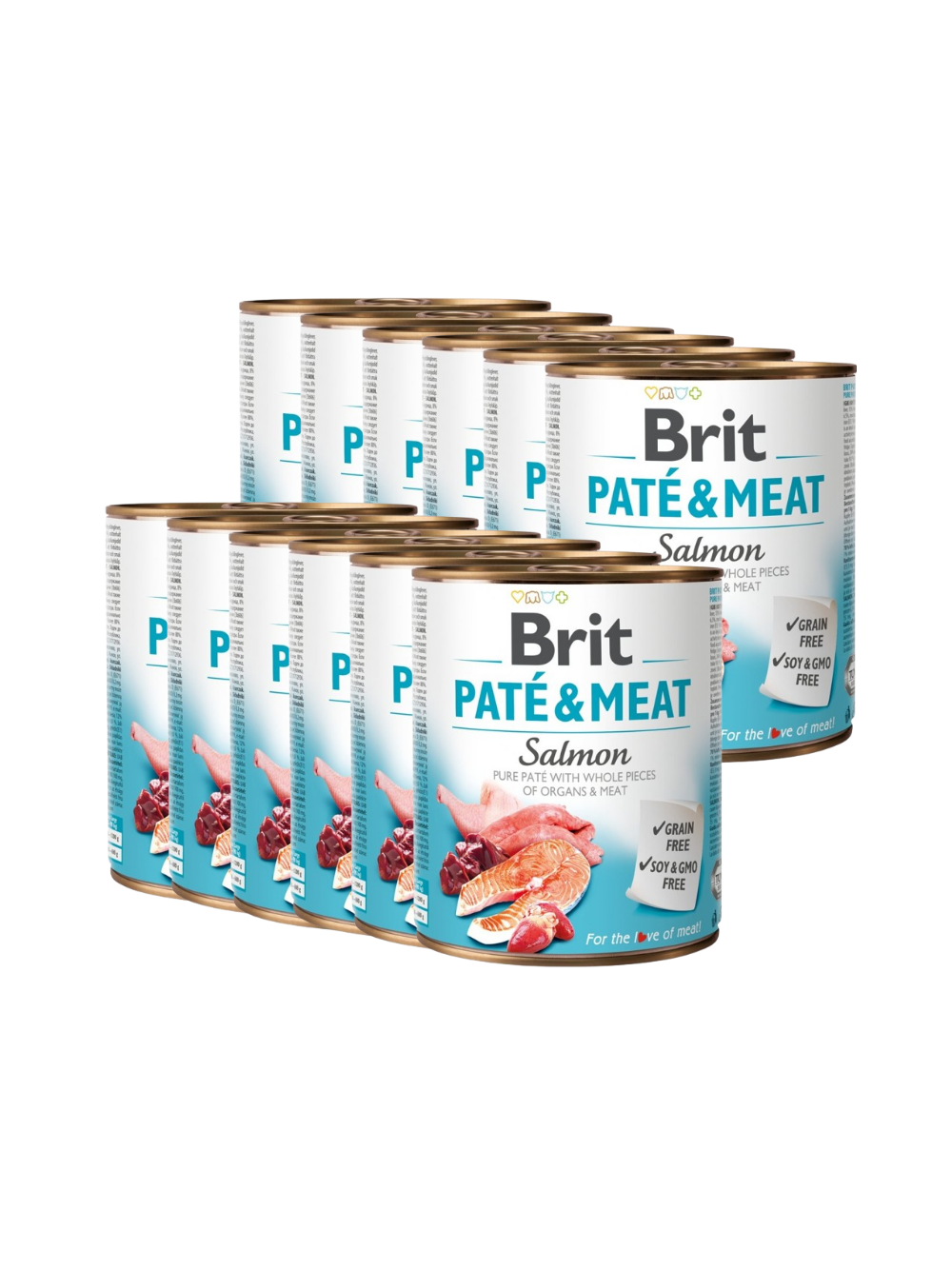 BRIT PATE & MEAT SALMON 12x800g