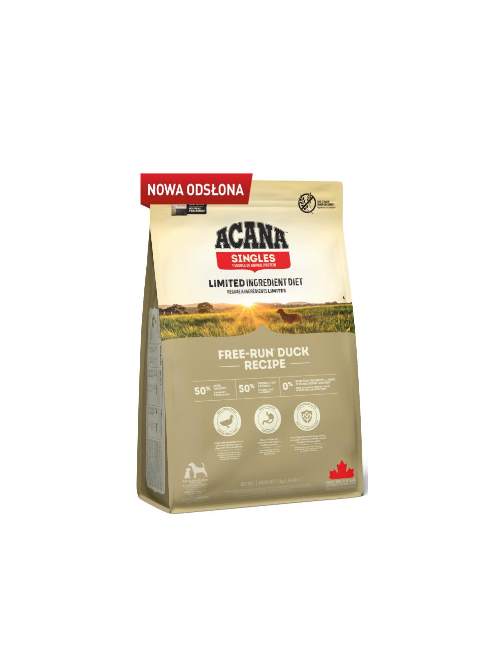 ACANA Free-Run Duck 2kg + niespodzianka dla psa GRATIS!