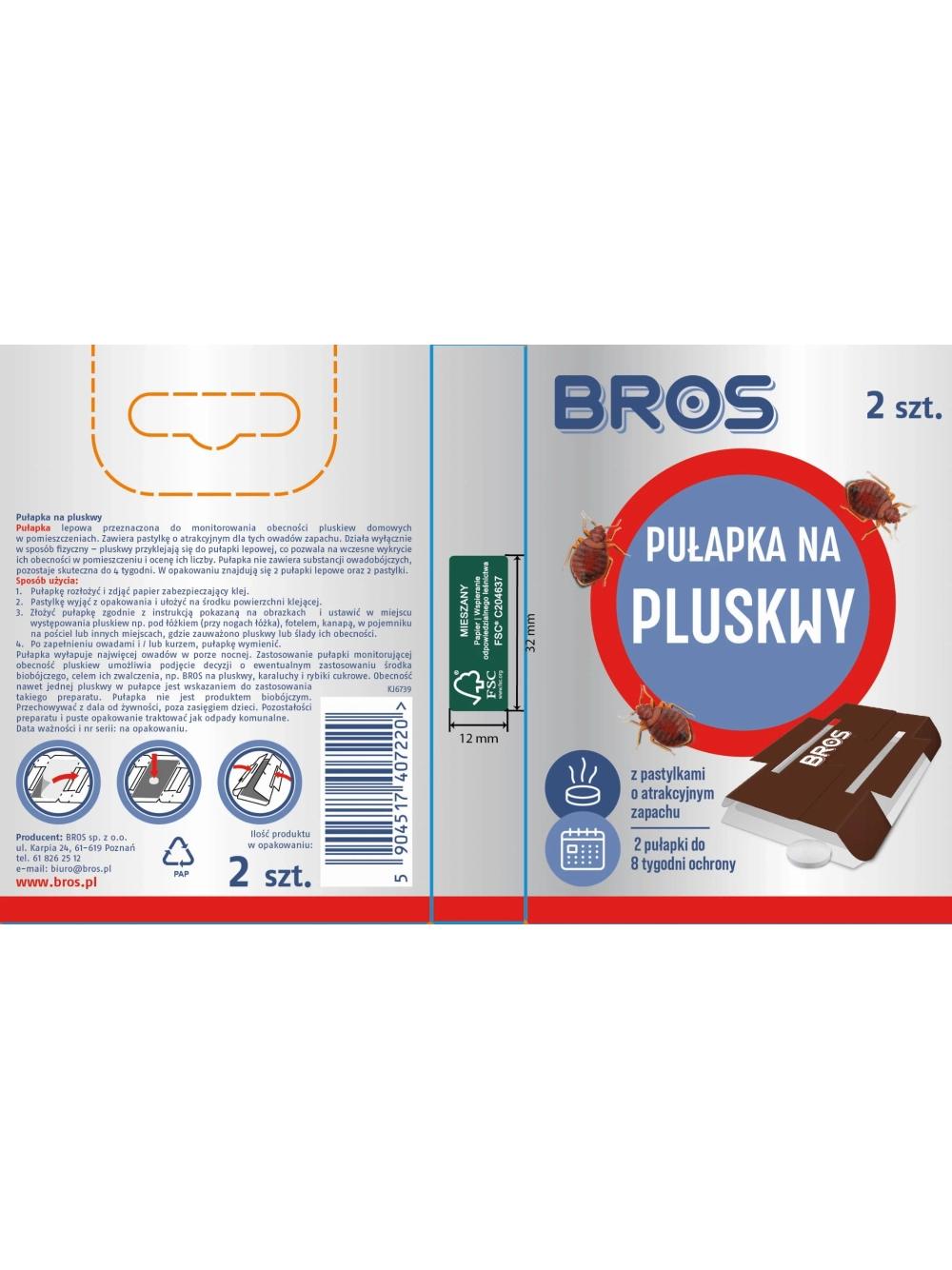 BROS Pułapka na pluskwy 2szt.