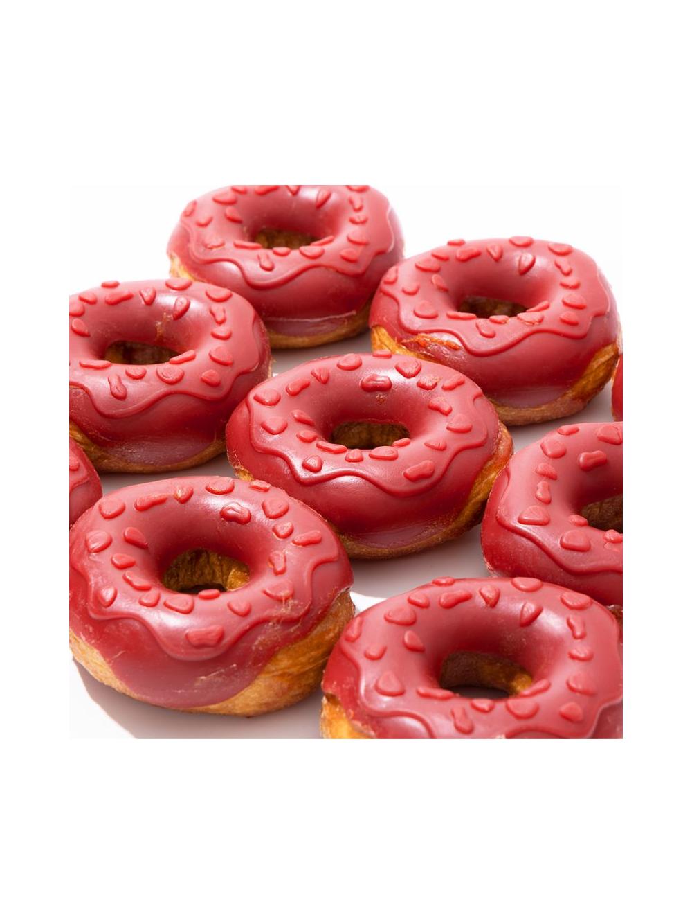 WILD FARM donut kolagenowy z kaczką i truskawkami 7cm 10x50g przysmak dla psa