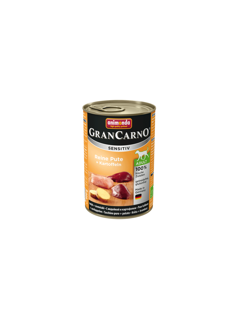 ANIMONDA GranCarno Sensitiv  Adult Dog smak: Indyk + ziemniaki 6x400g