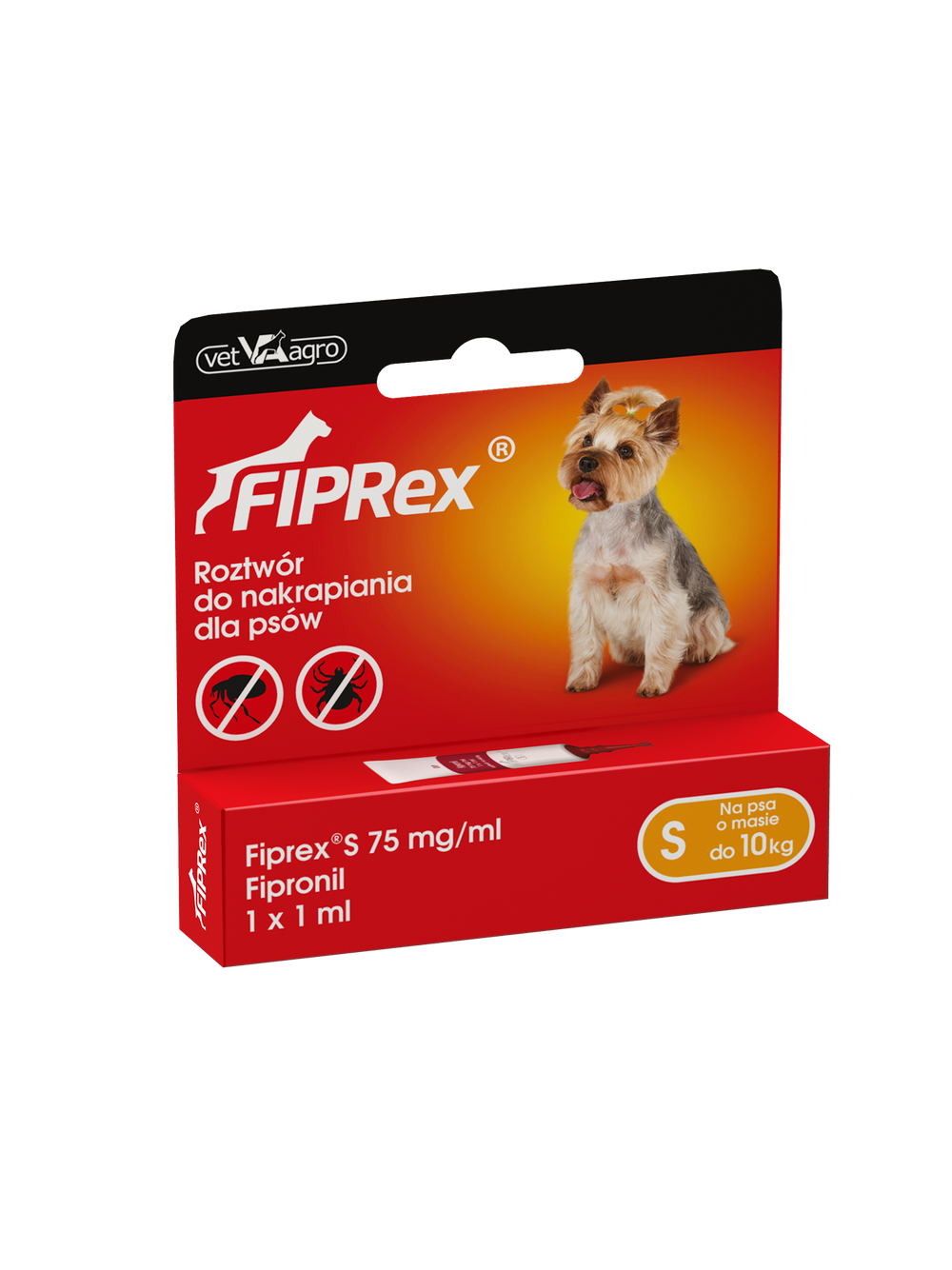 Fiprex S, 75 mg/ml, roztwór do nakrapiania dla psów (2szt)