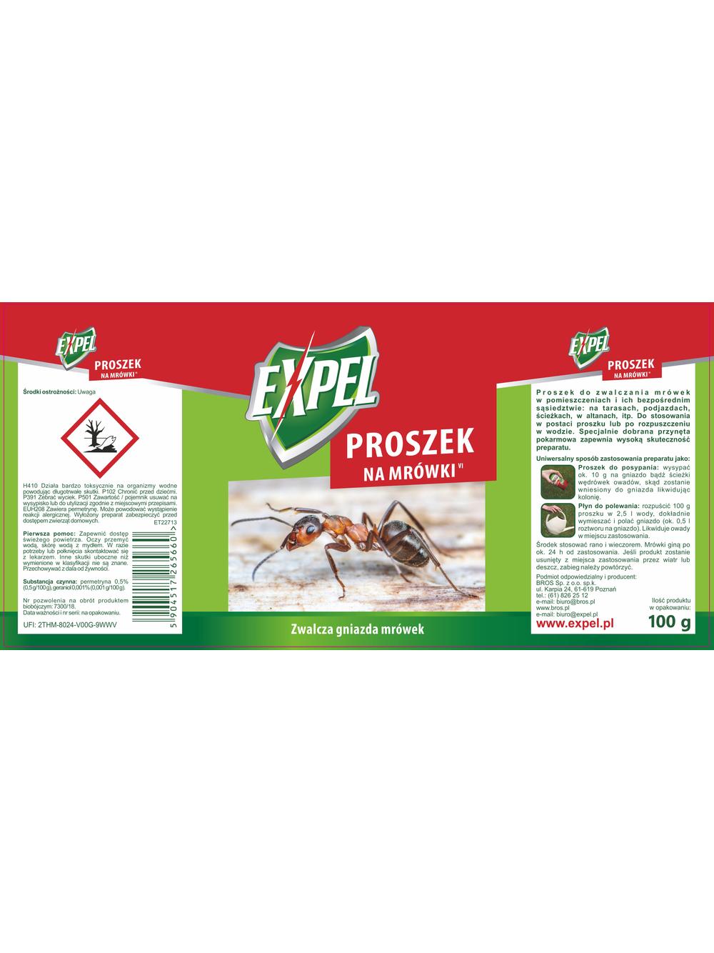 EXPEL- proszek na mrówki 100g