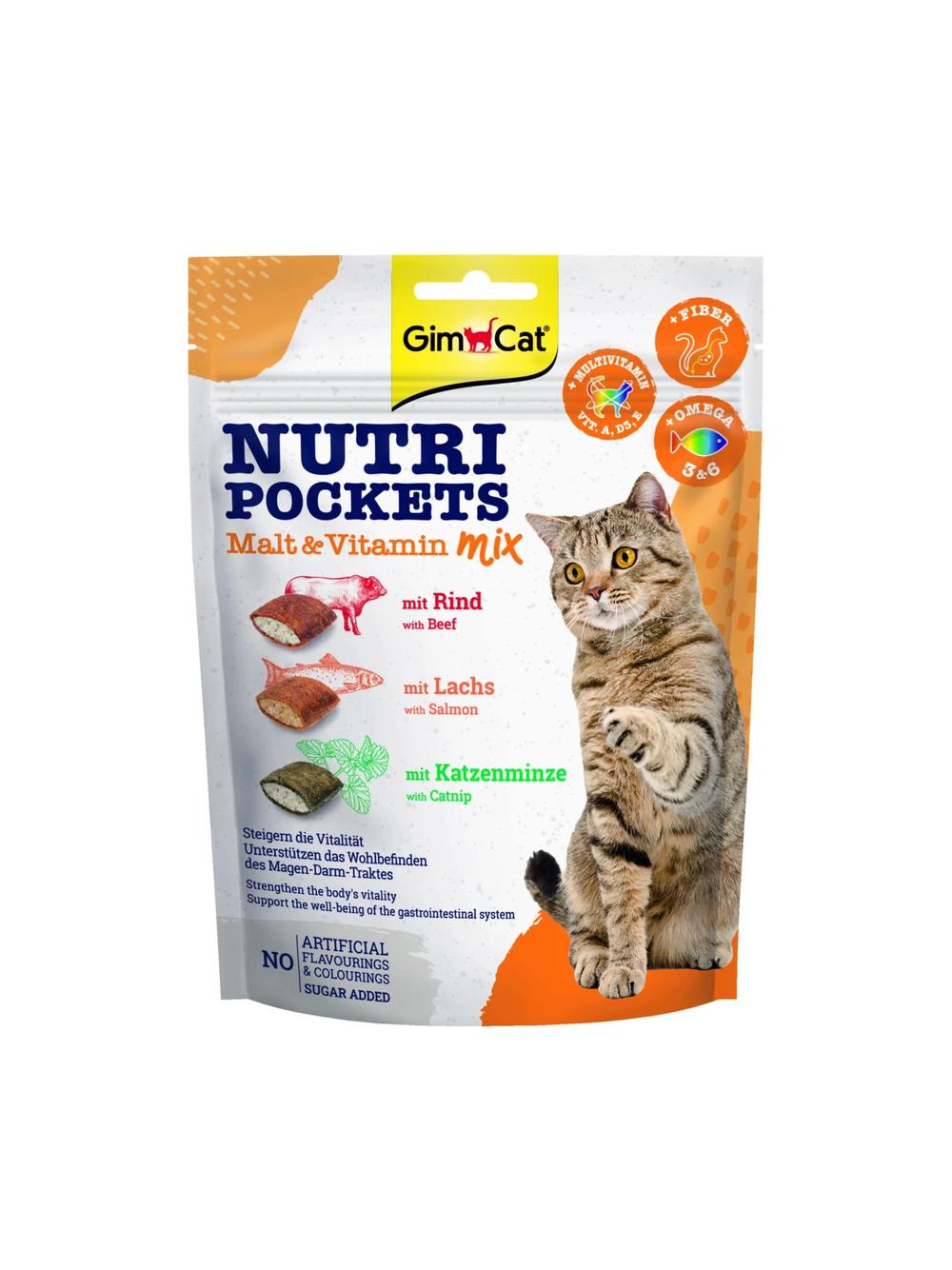 GIMCAT NUTRI POCKETS Malt & Vitamin 150g