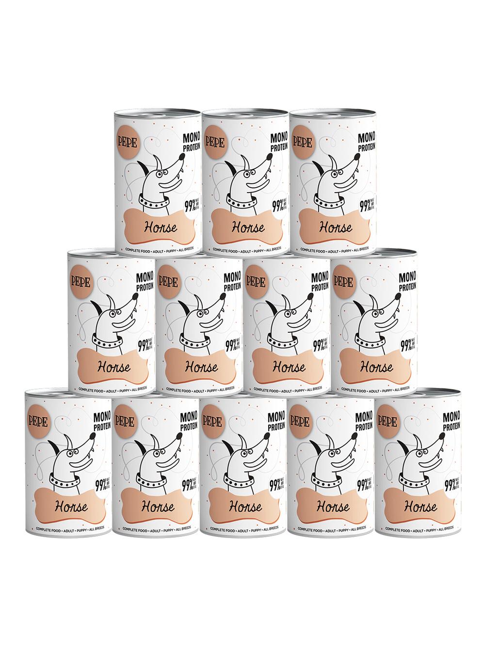 PEPE MONO PROTEIN Horse (konina) 12x400g