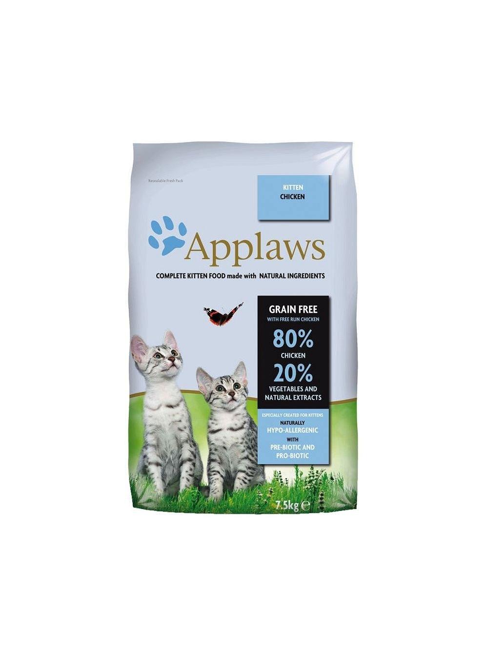 Applaws Kitten Chicken Sucha Karma dla kociąt 7,5kg + niespodzianka dla kota GRATIS!