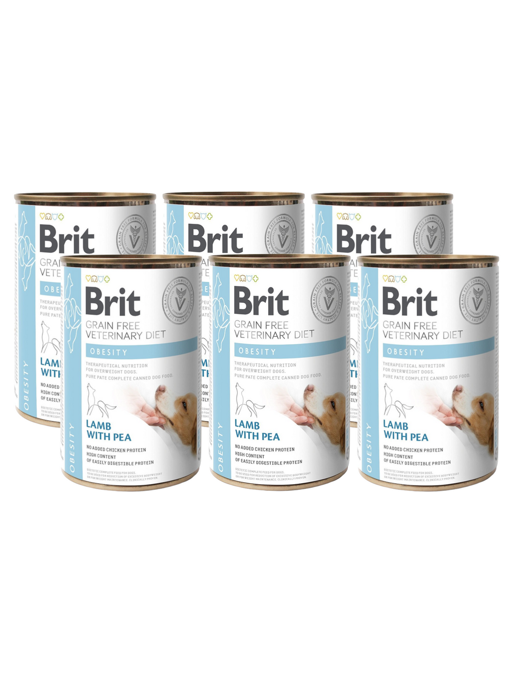BRIT GF Veterinary Diets Dog Obesity 6x400g - karma mokra dla psa