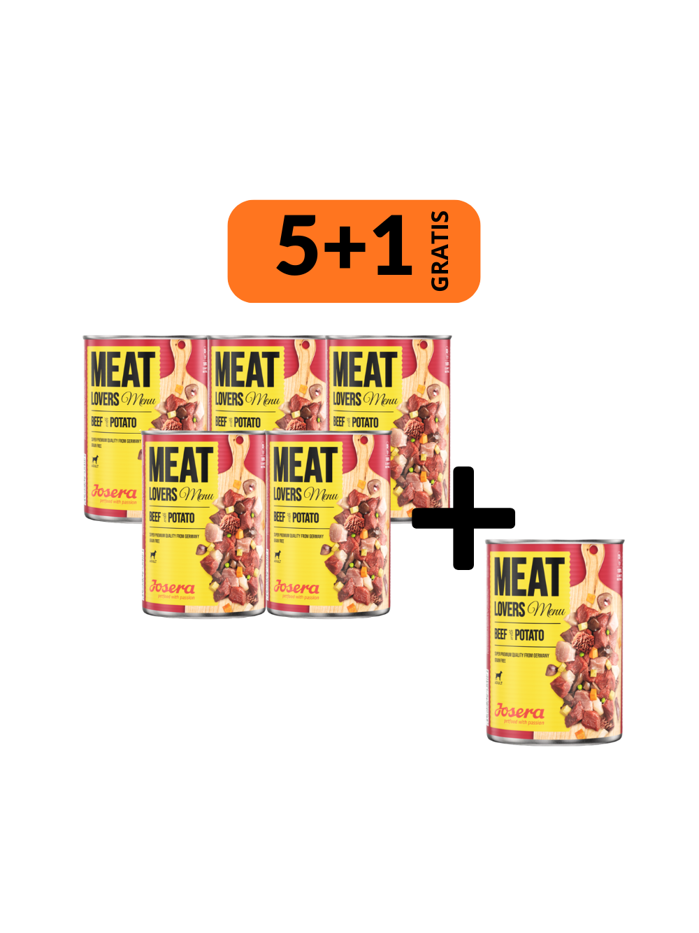 JOSERA Meatlovers Menu Wołowina z ziemniakami 6x400g