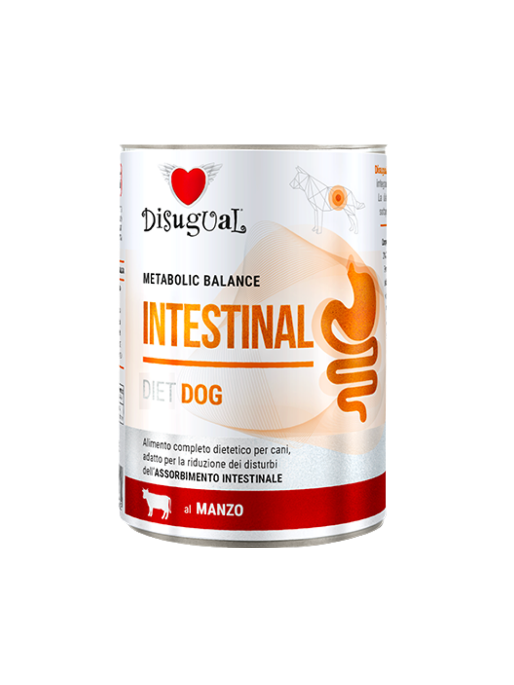 Disugual Karma mokra dla psa Weterynaryjna INTESTINAL Wołowina (dorosły) 400g