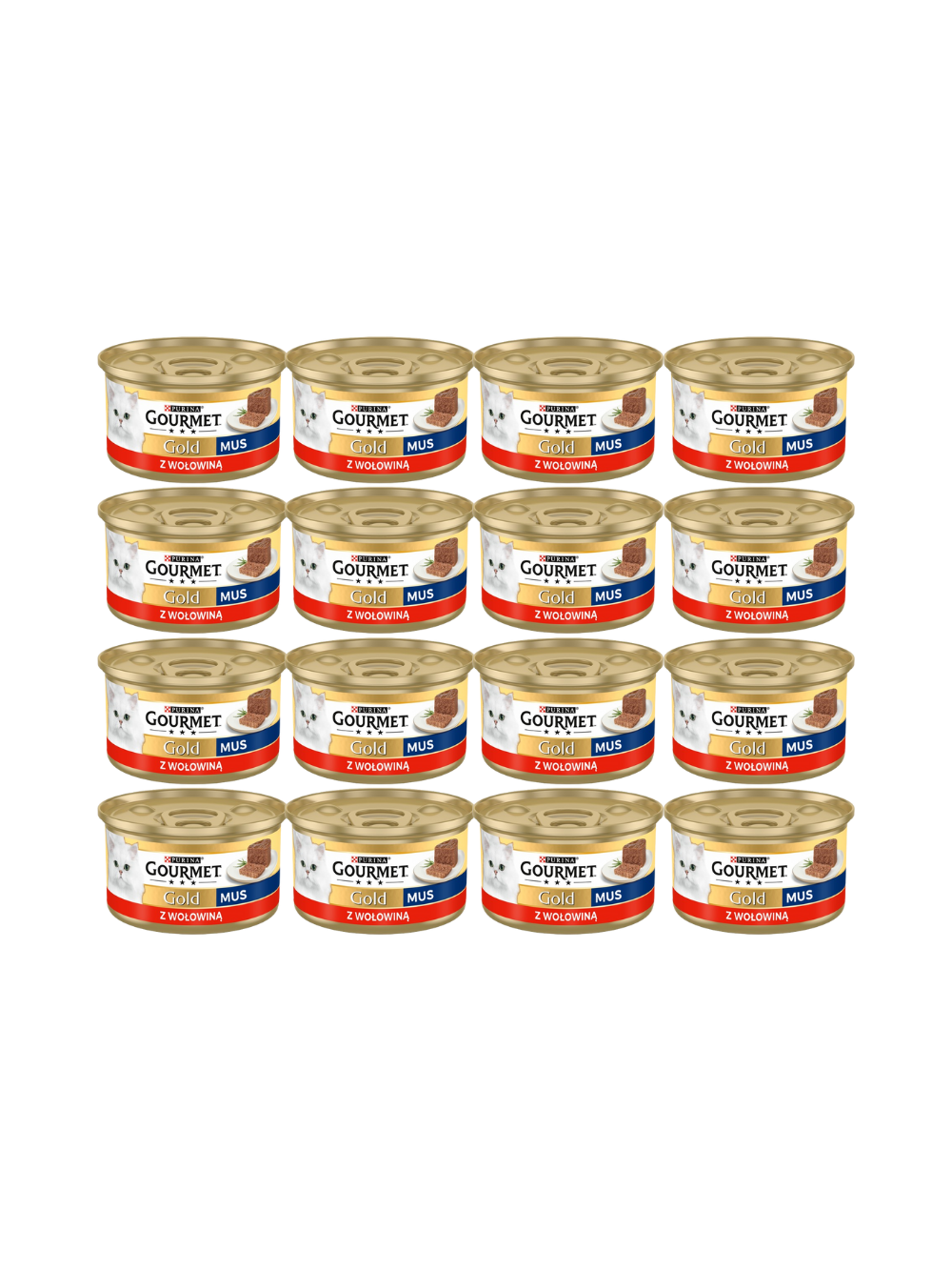 Purina Gourmet Gold mus z wołowiną 48x85g