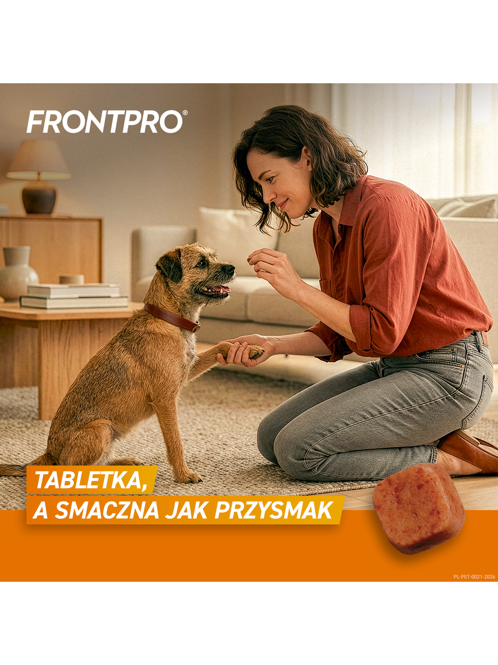 Frontpro tabletki na pchły i kleszcze M 28,3mg 4-10kg 1 TABLETKA