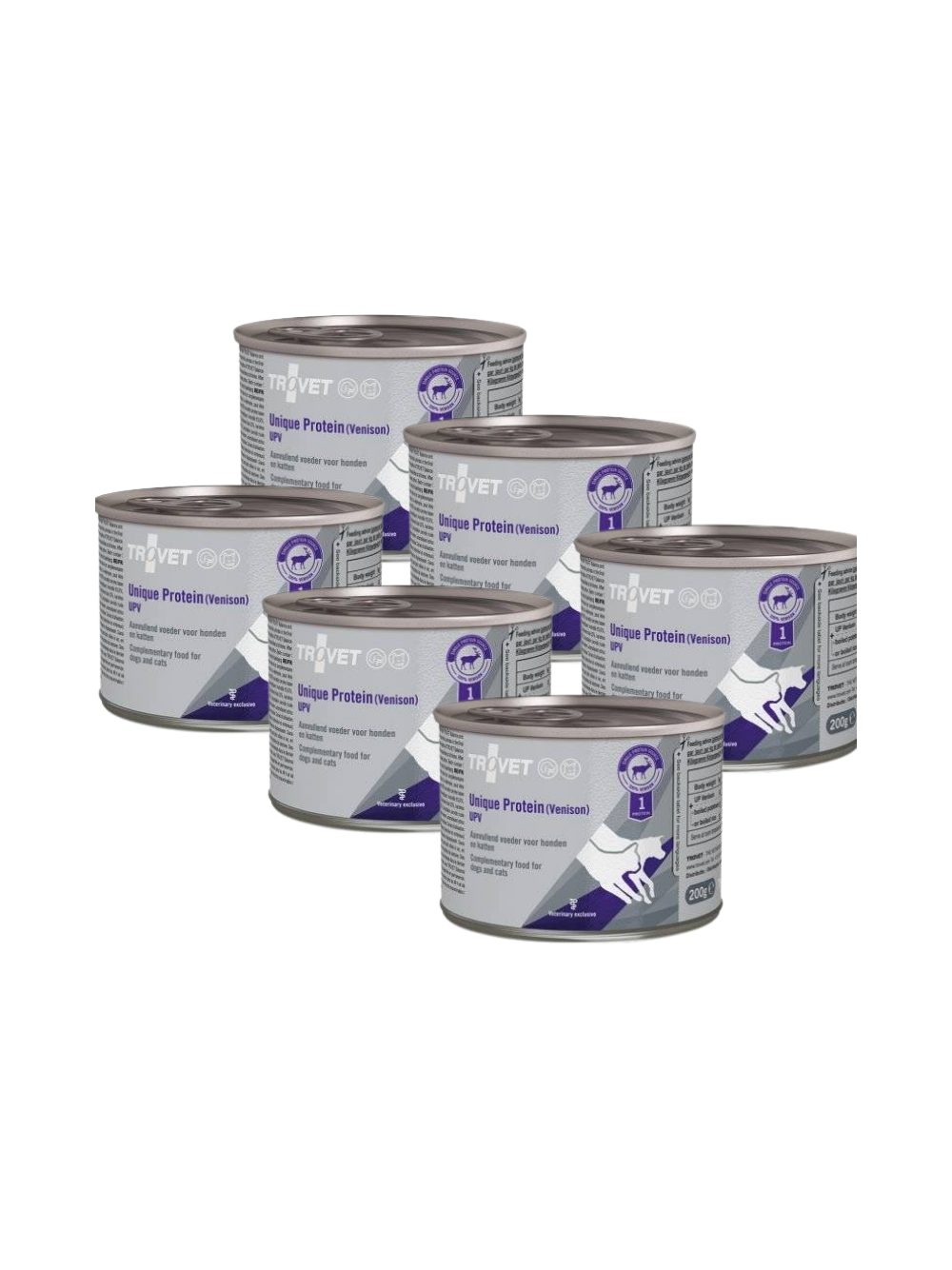 TROVET UPV Unique Protein (Dziczyzna) 6x200g dla kota/psa