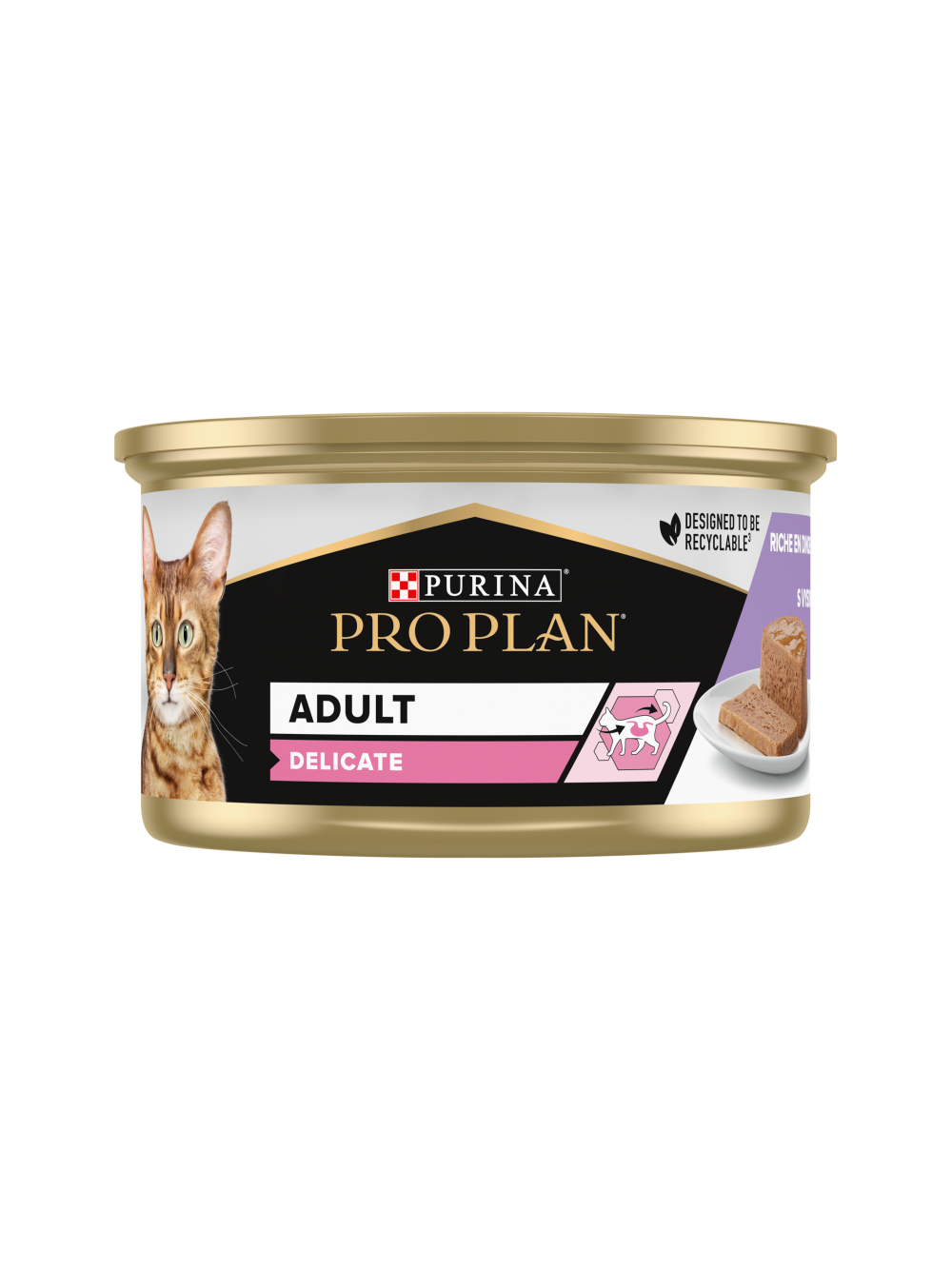 PRO PLAN Adult Delicate Mokra karma dla kota mus z indykiem 24x85g