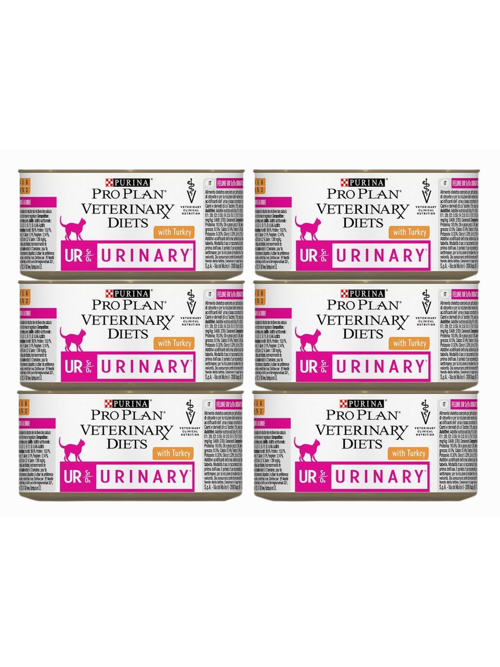 PRO PLAN Veterinary Diets UR St/Ox Urinary Karma dla kota mus 6x195g