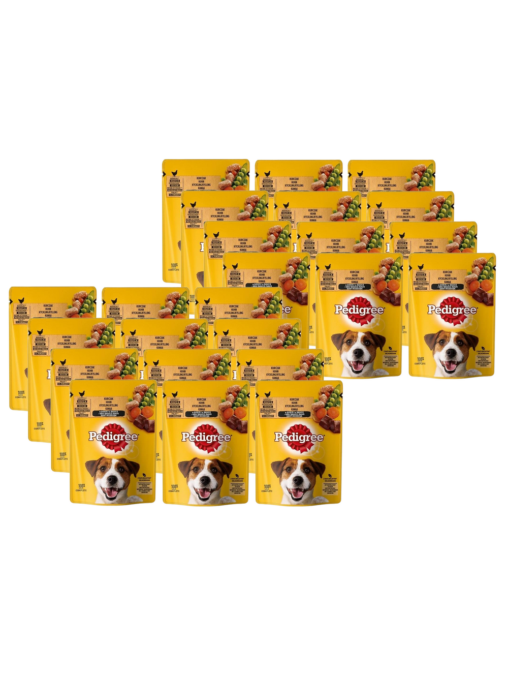 PEDIGREE Adult saszetka 24x100g - mokra karma dla psów z kurczakiem i warzywami w sosie