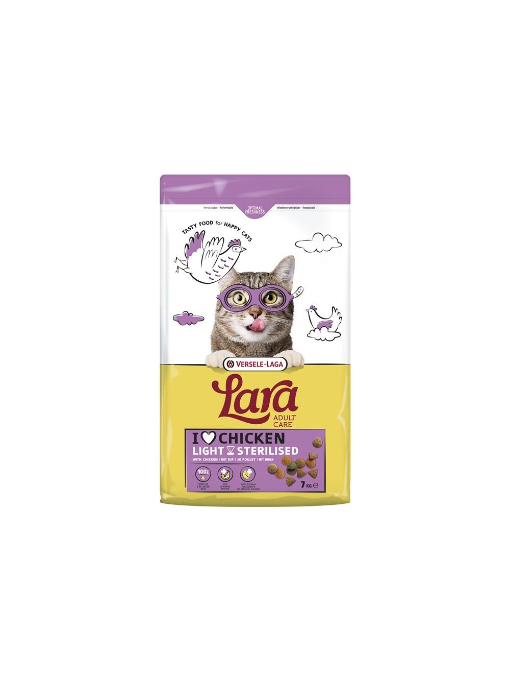 Versele-Laga Lara  Adult Light Sterilized 7kg - karma dla kotów sterylizowanych