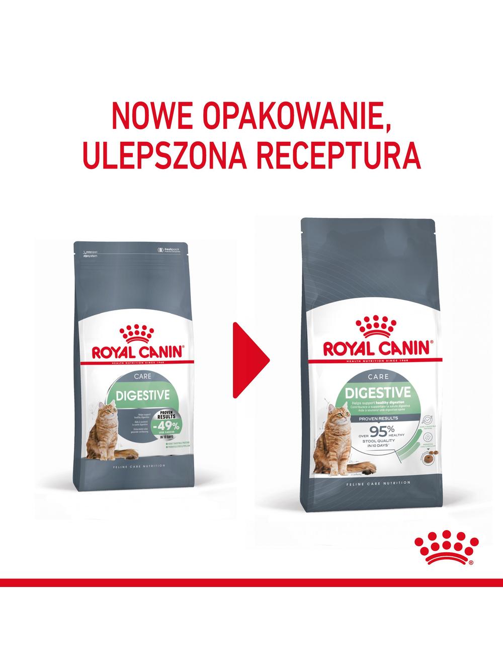 ROYAL CANIN®   Digestive Care 10 kg karma sucha dla kotów dorosłych wspierająca prawidłowe trawienie + Piłka dla kota GRATIS!