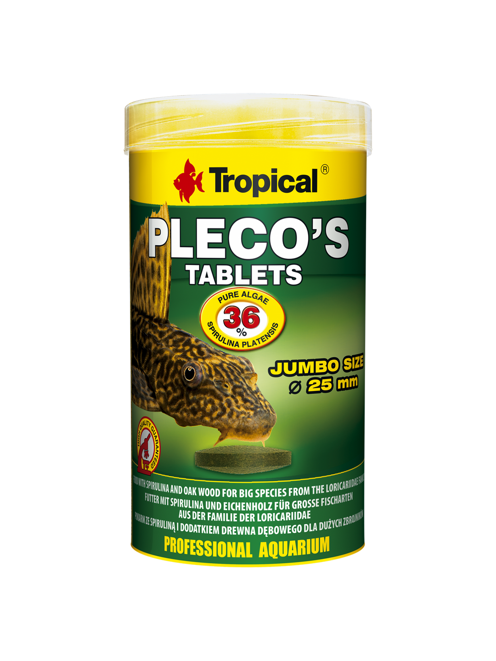 TROPICAL PLECO'S TABLETS 250ML/135G ca.48 szt.