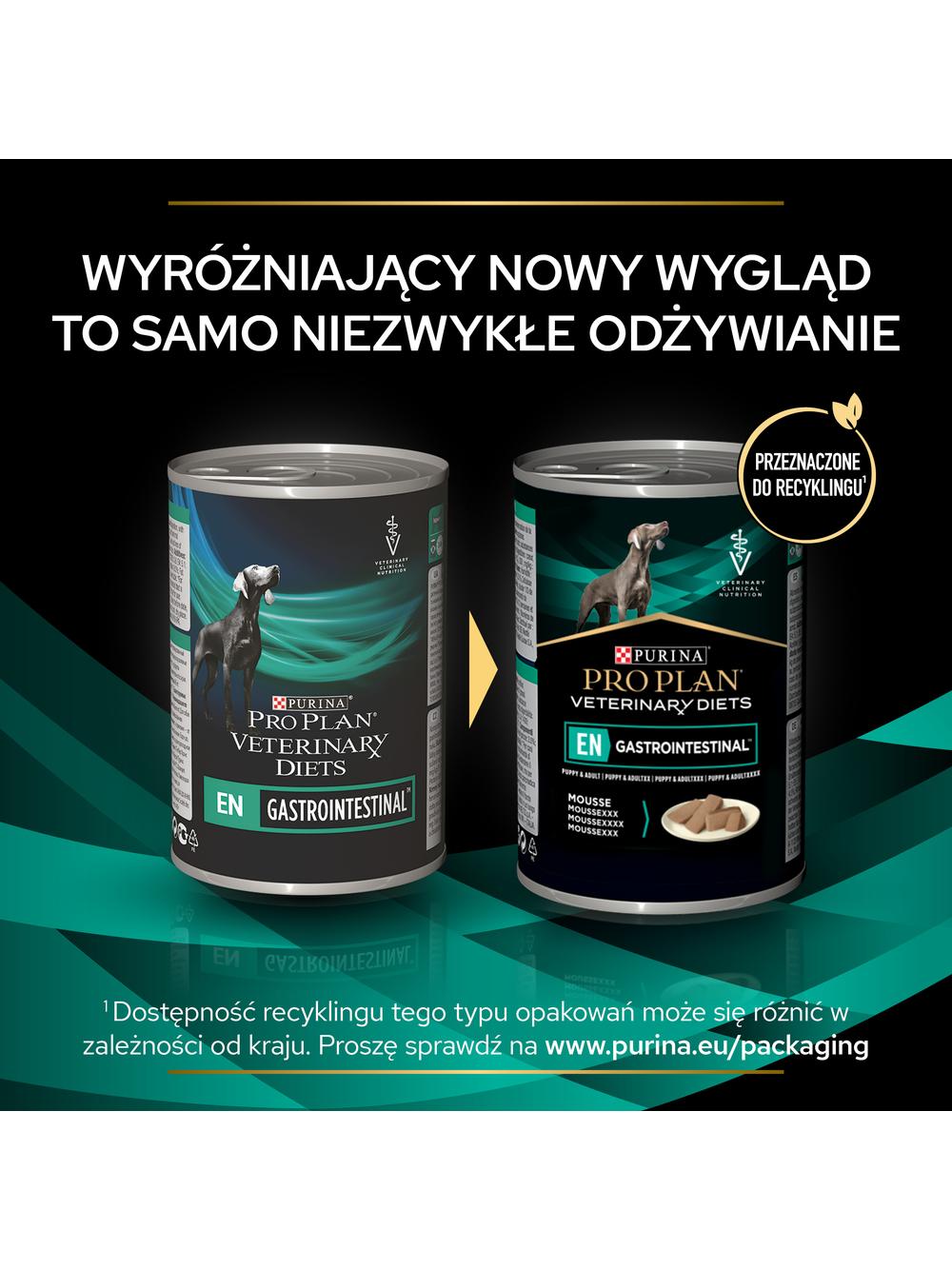PRO PLAN Veterinary Diets Canine EN Gastrointestinal Karma dla psów mus 18x400g