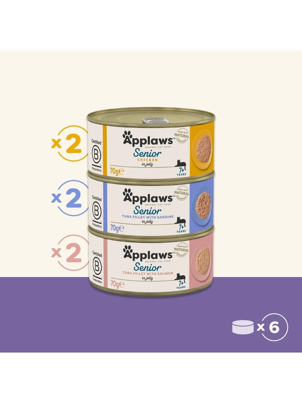 APPLAWS Cat Multipack Senior 6x70g PUSZKA