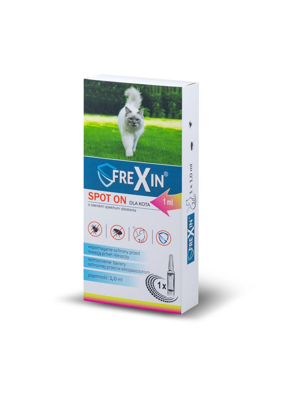 FREXIN Krople przeciw ektopasożytom dla kota 1 ml